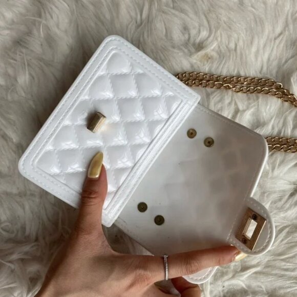 White Jelly Quilted Bag - Picture 3 of 3